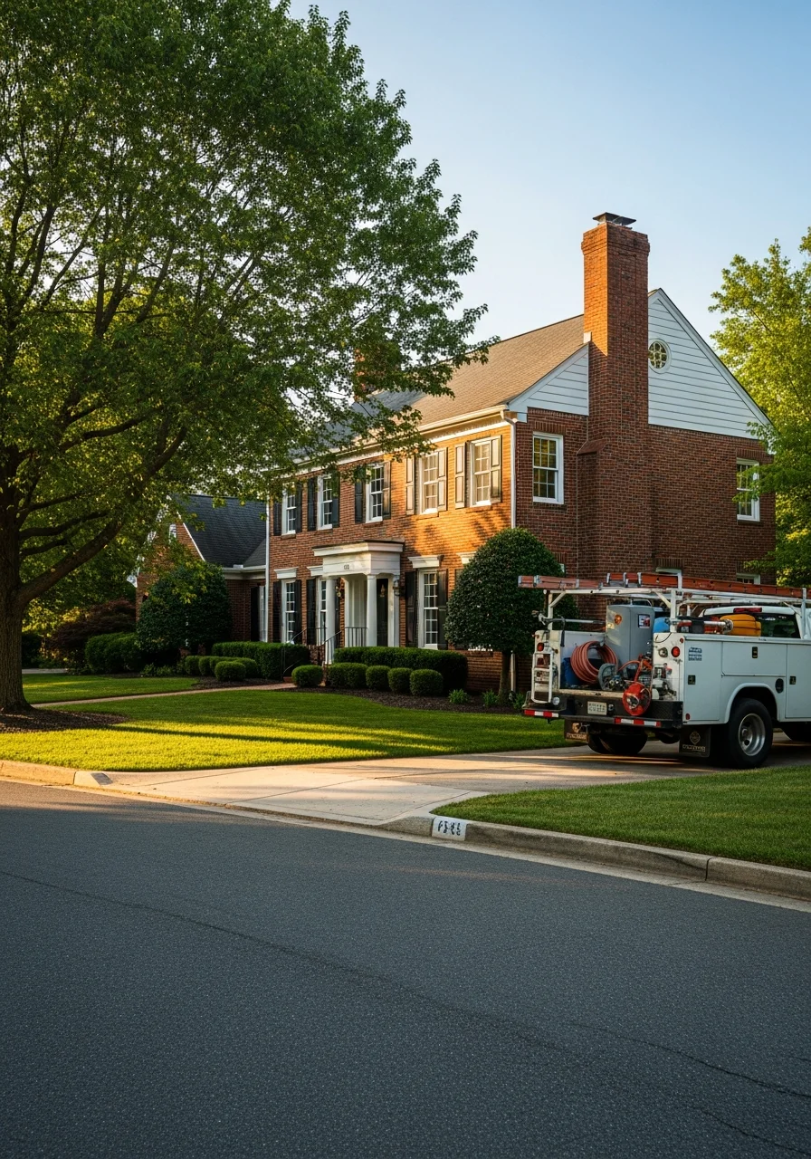 Family home in Haymarket neighborhood with driveway and manicured front yard.